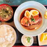 ナナハチ食堂 - 煮込み角煮定食