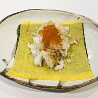 恵比寿 鮨 おぎ乃 - かに茶巾寿司