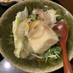藤羽 - たらと豆腐やさいあんかけ