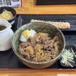 まつばら - うどん見えない肉の量www