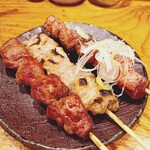 やきとん だいだら - かしら(120円)、てっぽう(120円)、れば(120円)