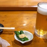 光寿司 - 2025.5 お通し（グリーンアスパラガス）