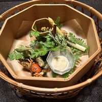 美山荘 - 八寸　蓬のセルフ摘み草