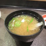幸寿し - マハタの味噌汁