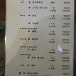 幸寿し - 日本酒メニュー