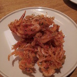 紬山荘 - 桜海老のかき揚げ２０１４，８昼