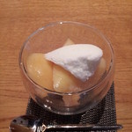 紬山荘 - 桃のコンポート２０１４，８昼