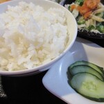 おいしい台所12カ月 - ごはんは半分にしてもらいました