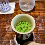 鮨 三心 - ⑫ スナップエンドウの茶碗蒸し