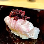 鮨 三心 - ⑩ 鱧 紫蘇乗せ