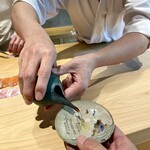 鮨 三心 - ⓪食前茶