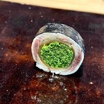 鮨 三心 - ⑯ 鰯の磯辺巻き