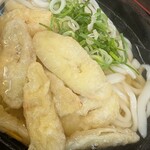人力うどん - スライスタイプのごぼ天がたっぷり♪