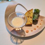 レストランI；caza - 信州林檎のスープ　クラフティサレ