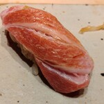 すしやのたい悟 - 塩釜の本鮪大トロ(mm5−3さん、私）