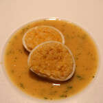 KINO_ - イカ飯、ウニを使ったリゾット、バターのソース