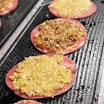 生ハラミ＆ネギタン焼肉　金肉屋 - 特製ネギタン５種盛り合わせ