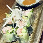 喜良 - アボカドとネギトロの生春巻き