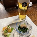 阿古 - サッポロパーフェクトとお通し