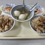 珠記大橋頭油飯 - 脂飯、荷包蛋、魚丸湯