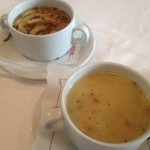 Müllerbeisl - 細切れクレープが入ったコンソメスープ／ウィーン風のポテトスープ