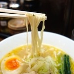 麺の坊 砦 - 砦の鶏白湯(930円)・麺リフト