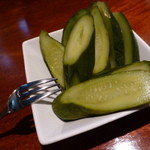Bar 宇野 - 【H26.8.16】胡瓜のピクルス。もちろん自家製です。