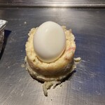 300892878 - ポテサラ(これから明太子ソースかけて混ぜます)