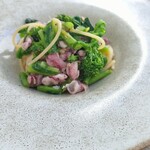 MOLINO - 長崎産ヒイカと無農薬野菜チーマディラーパのスパゲッティ