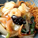 中国料理 花凛 - 五目のあんかけ焼そば