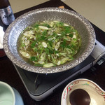 穴子の柳川鍋です。