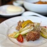 デニーズ - 飯田店主おすすめセット　2321円 オリエンタル冷やし豆乳担々麺+エスニック唐揚げ超ライム+パオズ