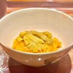 炎水 - 三杯目は卵かけご飯にむらさき雲丹　ありですね♫