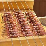 炎水 - 大振りの蛍烏賊　先ずは炙ります