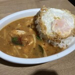 たいてん屋 - レッドカレーライス with卵焼き
