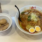 蒙古タンメン中本 - 目味噌タンメン＋メチャアジ＋麺大盛