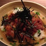 ワインと天ぷら マエヤシキ - 納豆かき揚げの天茶