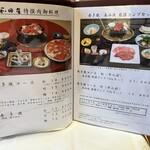 和田金 - メニュー