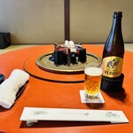 和田金 - ビールはエビスにしました。