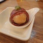 炭火焼肉バル AGITO HIRAO - ホタテ肉巻き