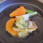 Fruits Bistro SABLIER - 本日の鮮魚 夏みかんのマリネとともに