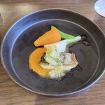 Fruits Bistro SABLIER - 本日の鮮魚 夏みかんのマリネとともに