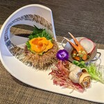 創作四川料理 廣明 - 雲丹 紅ズワイ蟹 ツブ