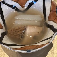 白金台こばやし - 白ズイキ　鮑　銀餡