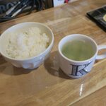 モヒカン食堂 - ライスにスープ