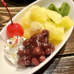 ちゃんぷる - 本来ならバニラアイスの所を
いよかんシャーベットにしてもらった✨️