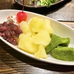 ちゃんぷる - 抹茶わらびアイス 520円