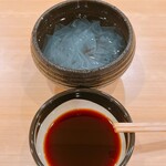 貴山 - デザートの葛切りです。作り立てです。