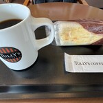 タリーズコーヒー - たまごサンドイッチとコーヒー