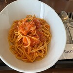 タリーズコーヒー - フレッシュトマトとベーコンのパスタ